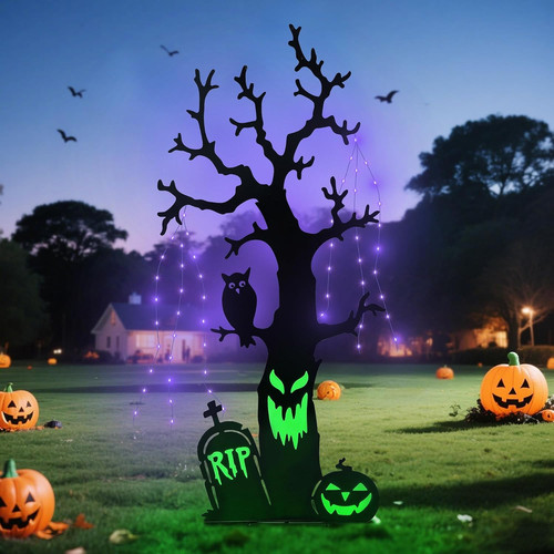 Solar halloween yard - solar,