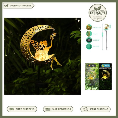 Solar fairy garden - fairy, light