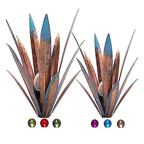 2pcs metal agave - 2pcs,